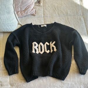 Elan Black and White 'Rock' Knit Sweater